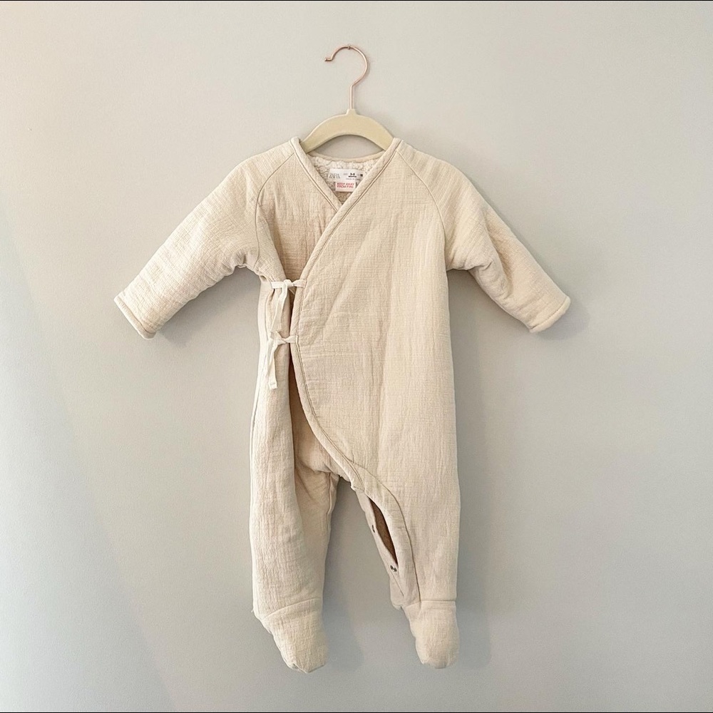 Zara Baby Sherpa Lined Jumpsuit - Picture 1 of 2